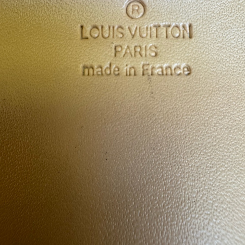Louis Vuitton genuine vintage 80’s Tan Leather Pochette Makeup cosmetic pouch - Picture 2 of 14